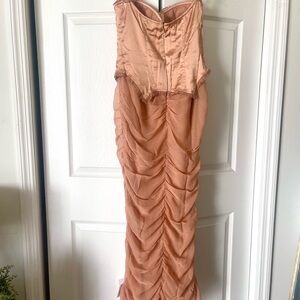 Ruched corset top dress - ASOS Design